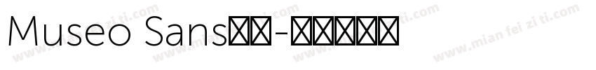 Museo Sans字体字体转换